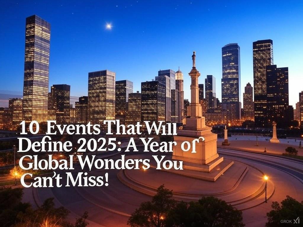 10 Events That Will Define 2025: A Year of Global Wonders You Can't Miss!